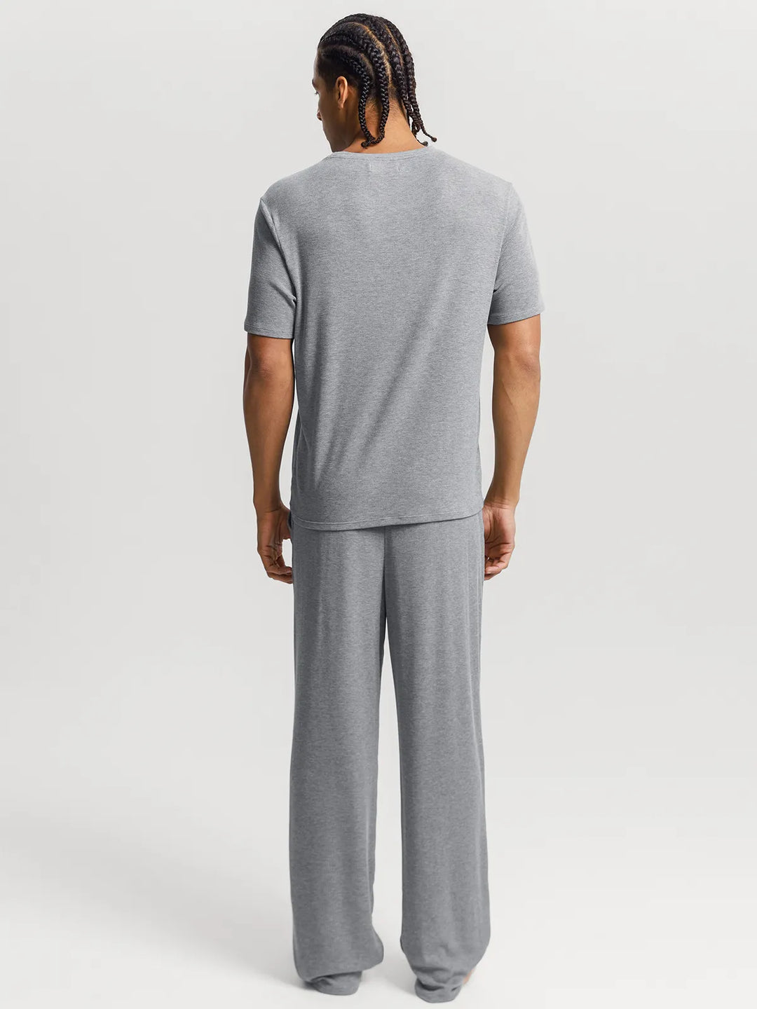 Men's Modal Short Sleeve & Pant PJ Set