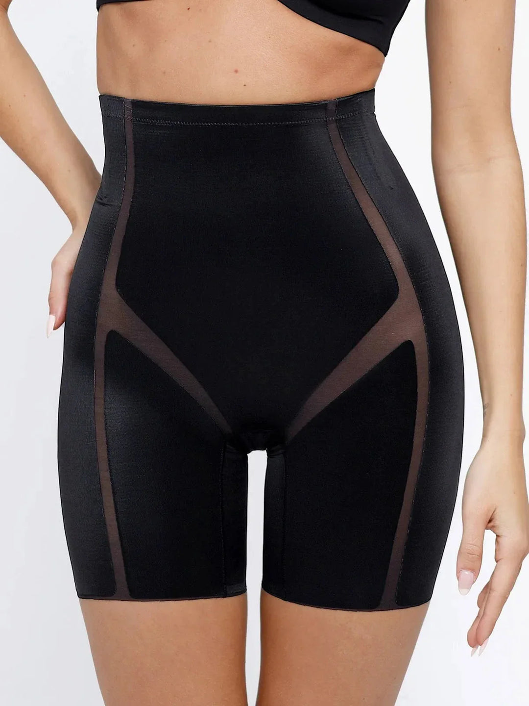 Seamless Wireless Push-Up V-Neck Bra Butt-Lifting Shorts Set