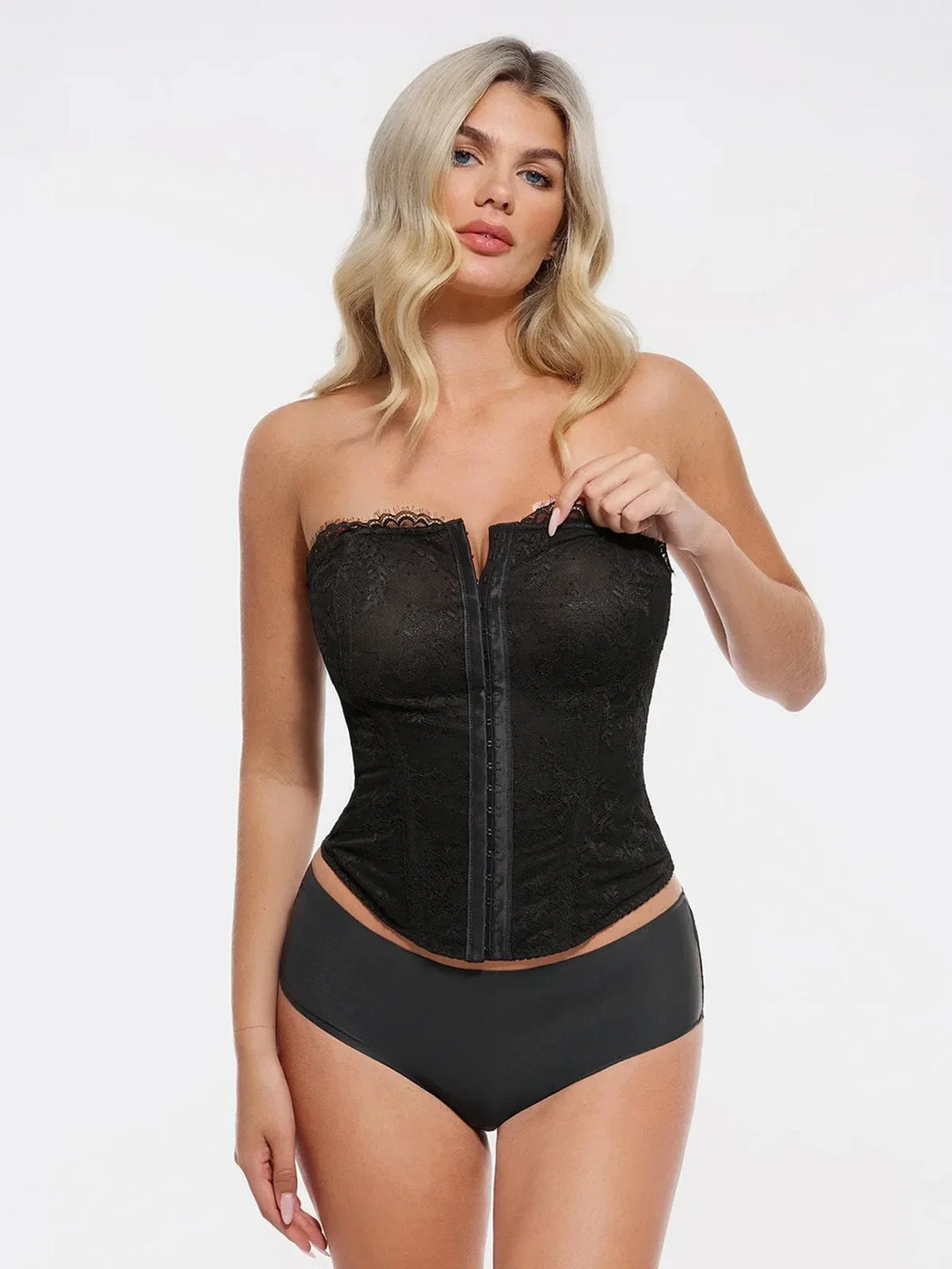 Shapewear Sculpting Leopard Mesh Detachable Strap Corset Top - Modefluss