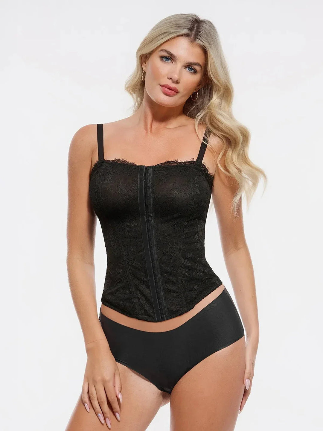Shapewear Sculpting Leopard Mesh Detachable Strap Corset Top - Modefluss