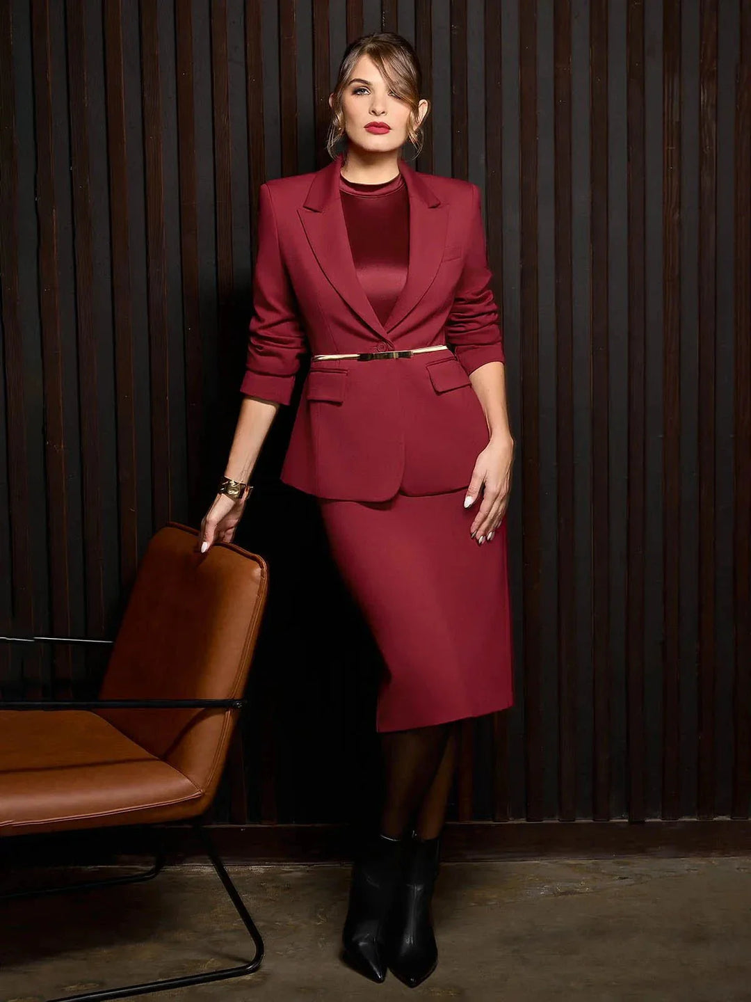 SculptEase Ponte Pencil Skirt - Modefluss