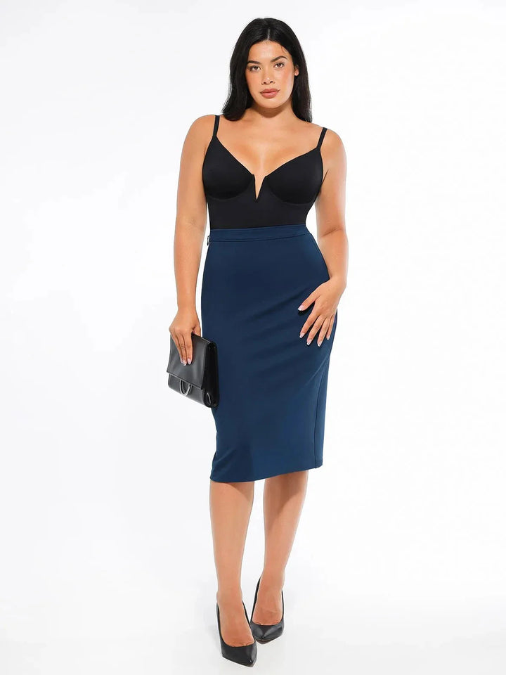 SculptEase Ponte Pencil Skirt - Modefluss