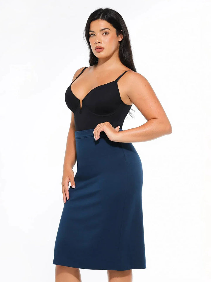 SculptEase Ponte Pencil Skirt - Modefluss