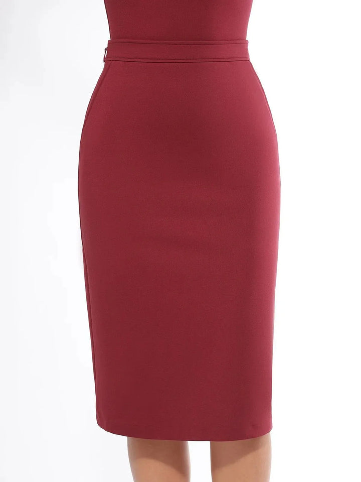 SculptEase Ponte Pencil Skirt - Modefluss