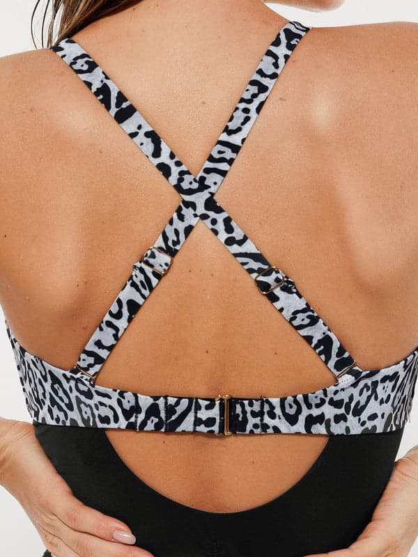 Sculpting Curve Mesh Skirt One-Piece Swimsuit - Modefluss