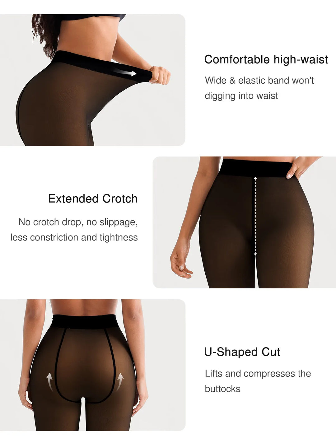 Sculpting Sheer Thermal Tights - Modefluss