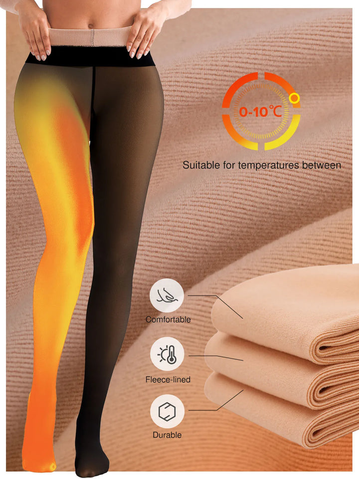 Sculpting Sheer Thermal Tights - Modefluss
