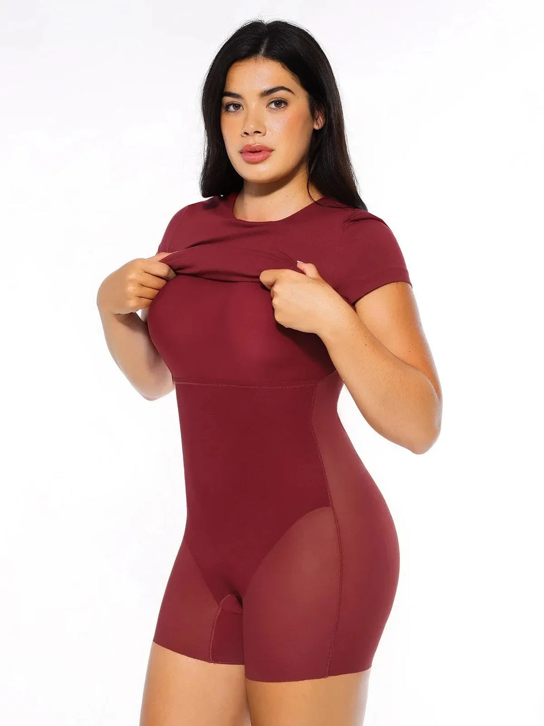 SculptWear Short Sleeve Fitted Sheath Dress - Modefluss