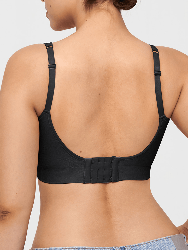Seamless Adjustable Wide-Strap Underwire-Free Smoothing Bra - Modefluss