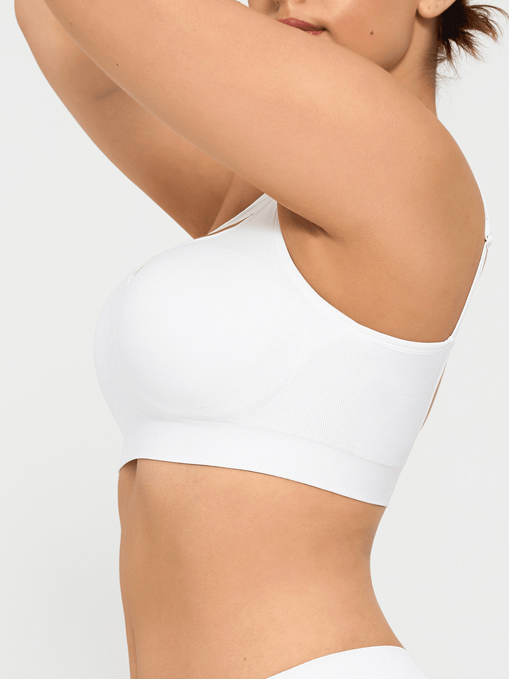 Seamless Adjustable Wide-Strap Underwire-Free Smoothing Bra - Modefluss