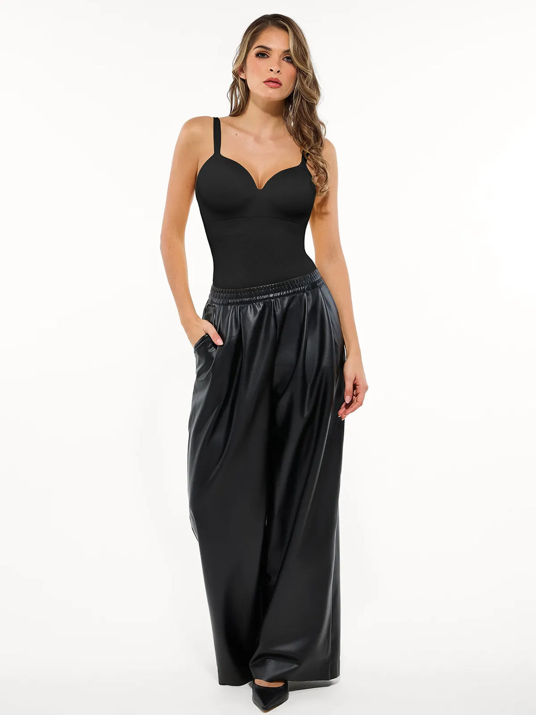 Seamless Built-in Bra All-in-One Push-Up Sculpting Cami Top - Modefluss