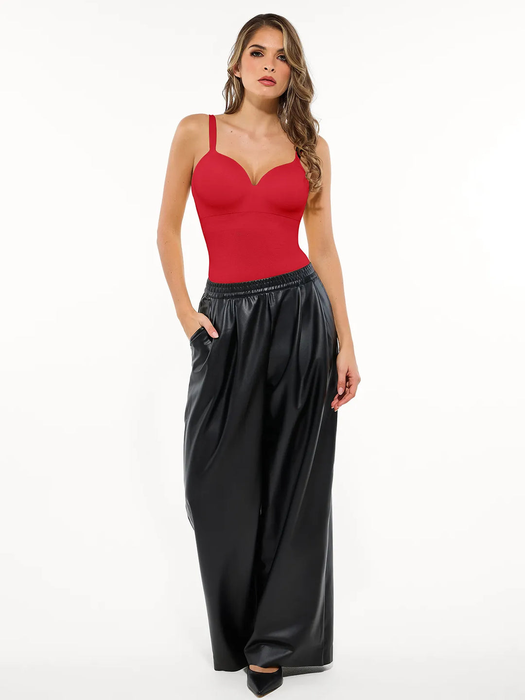 Seamless Built-in Bra All-in-One Push-Up Sculpting Cami Top - Modefluss