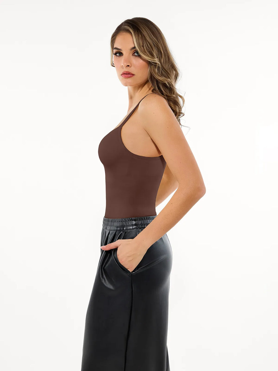 Seamless Built-in Bra All-in-One Push-Up Sculpting Cami Top - Modefluss