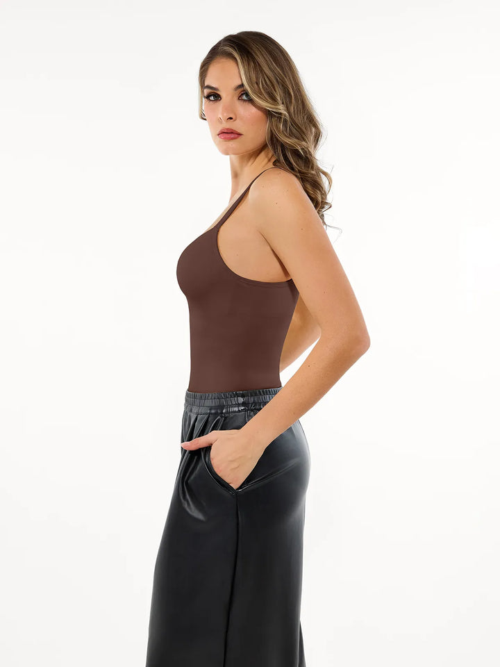 Seamless Built-in Bra All-in-One Push-Up Sculpting Cami Top - Modefluss