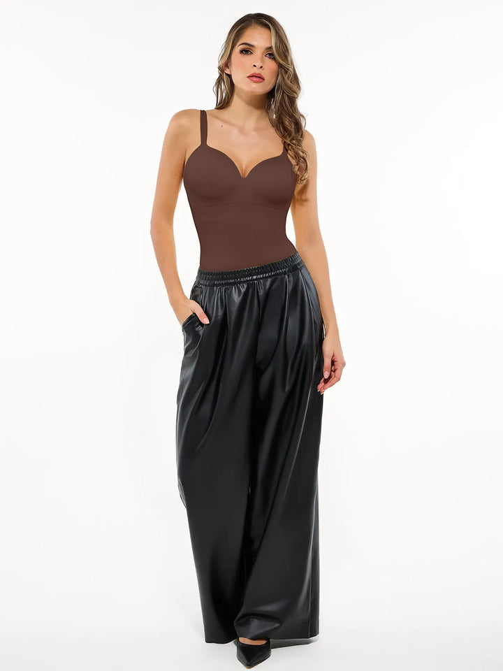 Seamless Built-in Bra All-in-One Push-Up Sculpting Cami Top - Modefluss