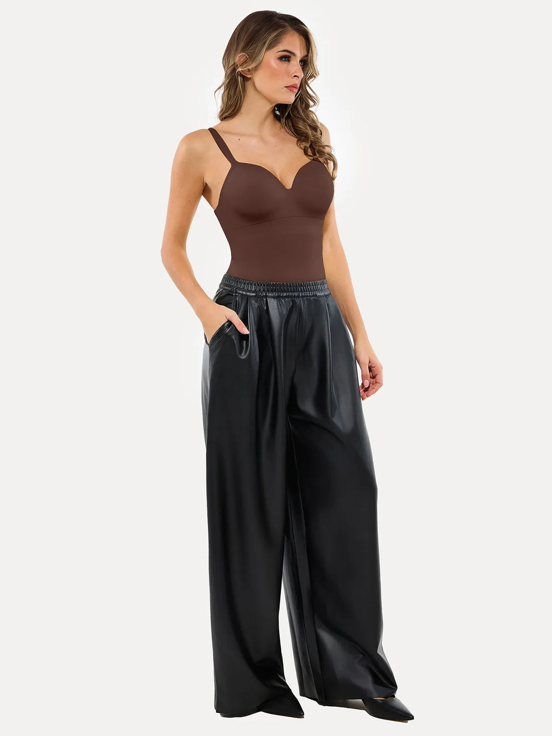 Seamless Built-in Bra All-in-One Push-Up Sculpting Cami Top - Modefluss