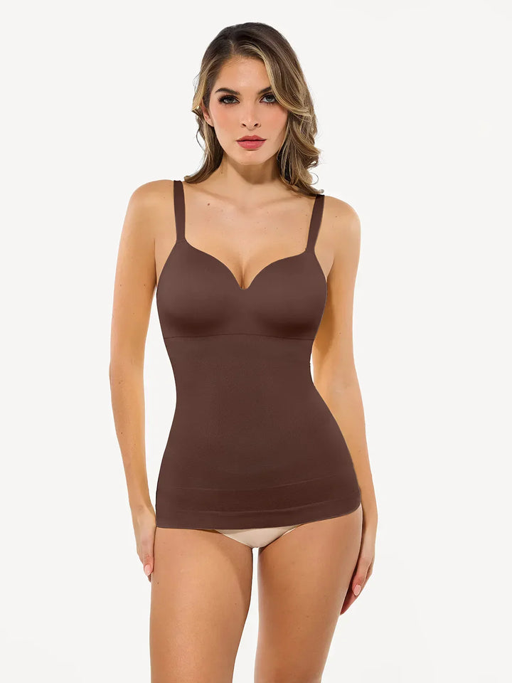 Seamless Built-in Bra All-in-One Push-Up Sculpting Cami Top - Modefluss