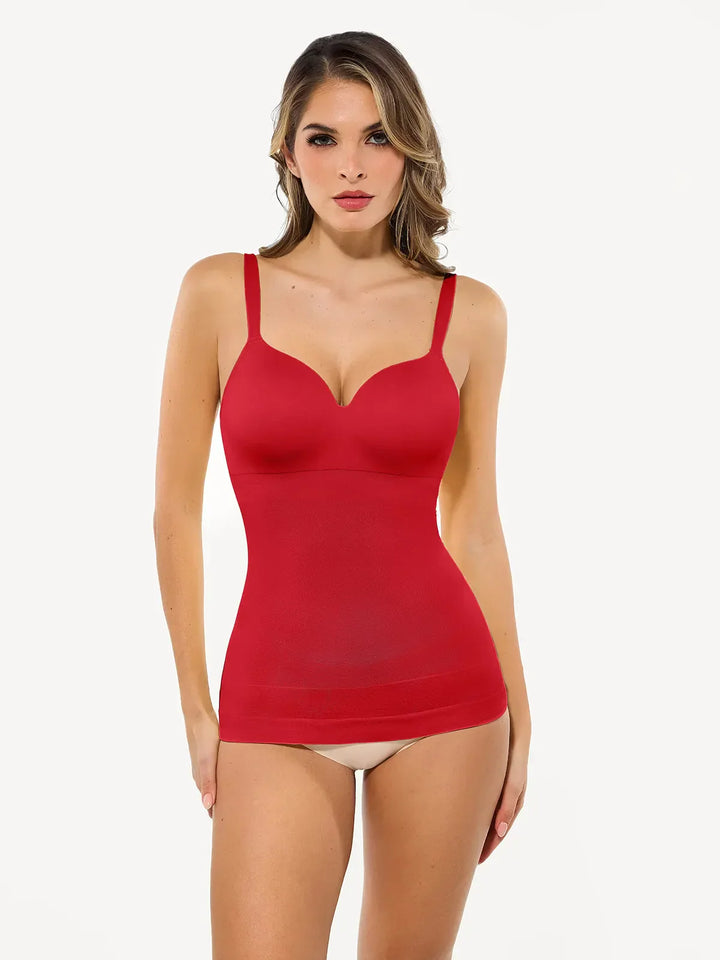 Seamless Built-in Bra All-in-One Push-Up Sculpting Cami Top - Modefluss