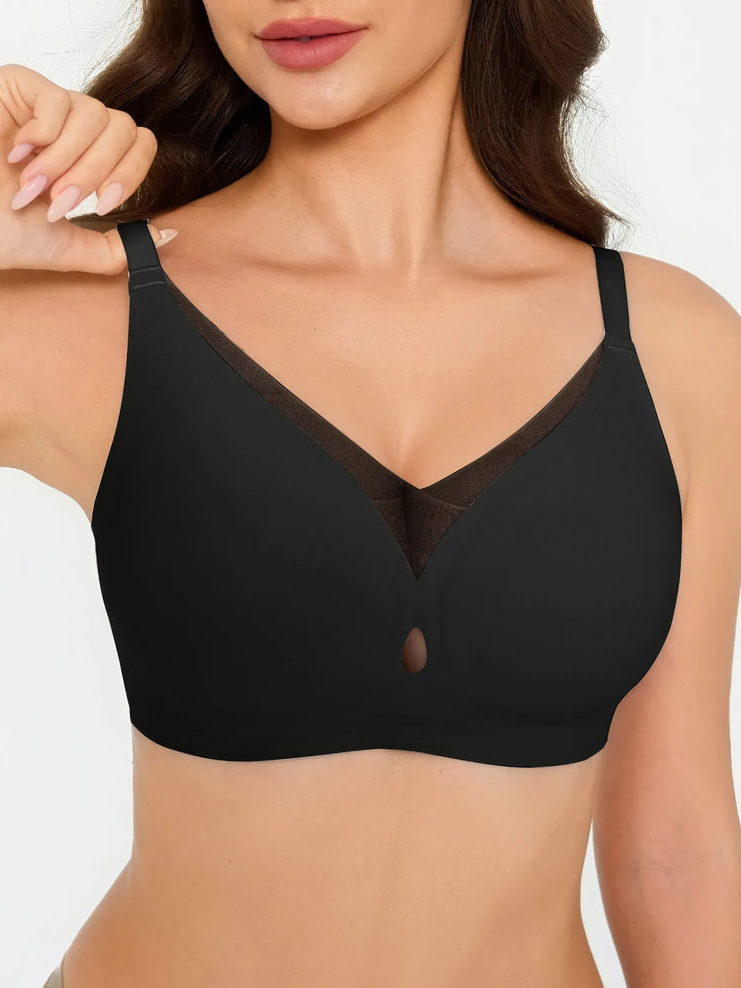Seamless Breathable Contour Plunge Bra - Modefluss