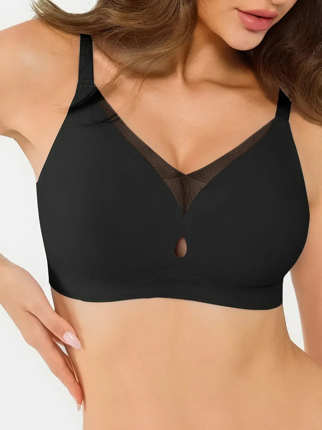 Seamless Breathable Contour Plunge Bra - Modefluss