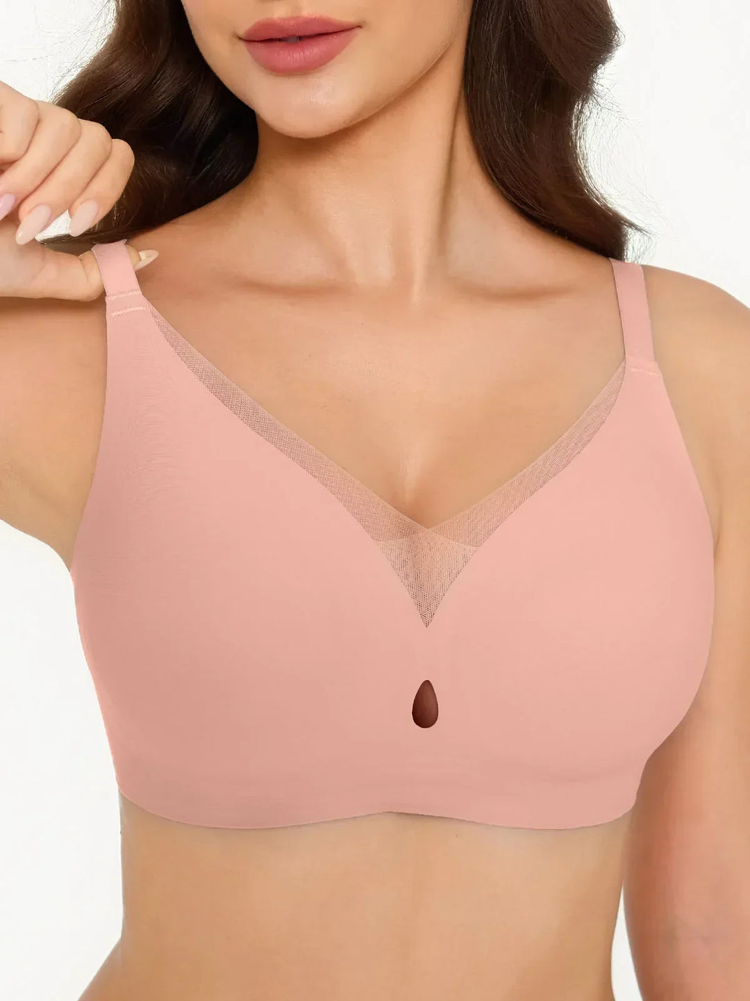 Seamless Breathable Contour Plunge Bra - Modefluss