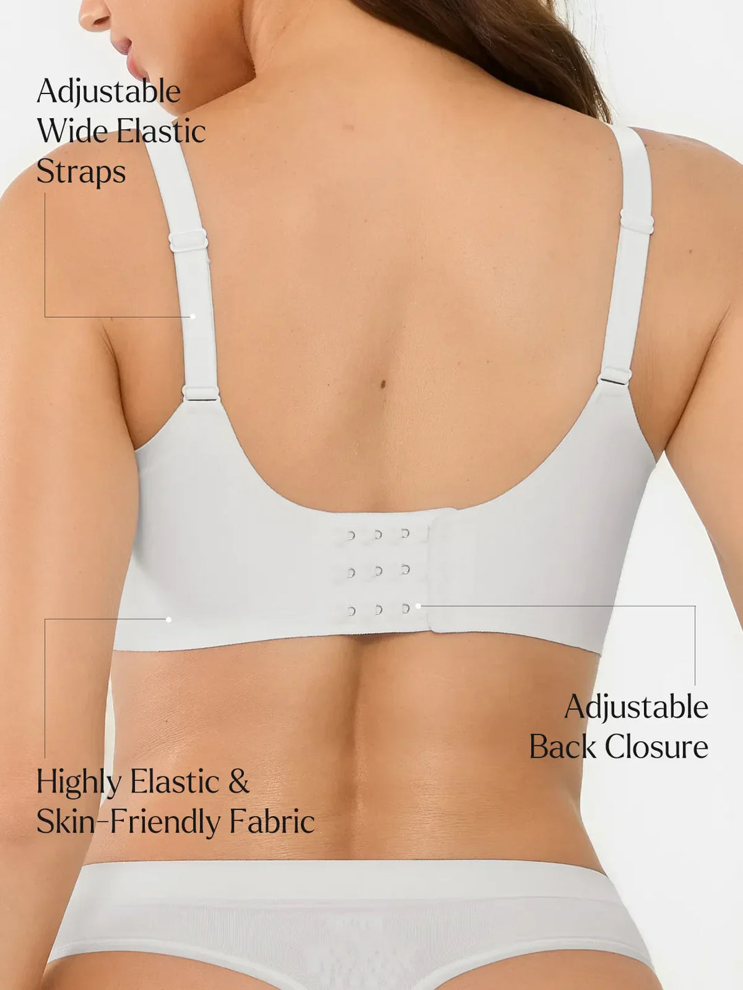 Seamless Breathable Contour Plunge Bra - Modefluss