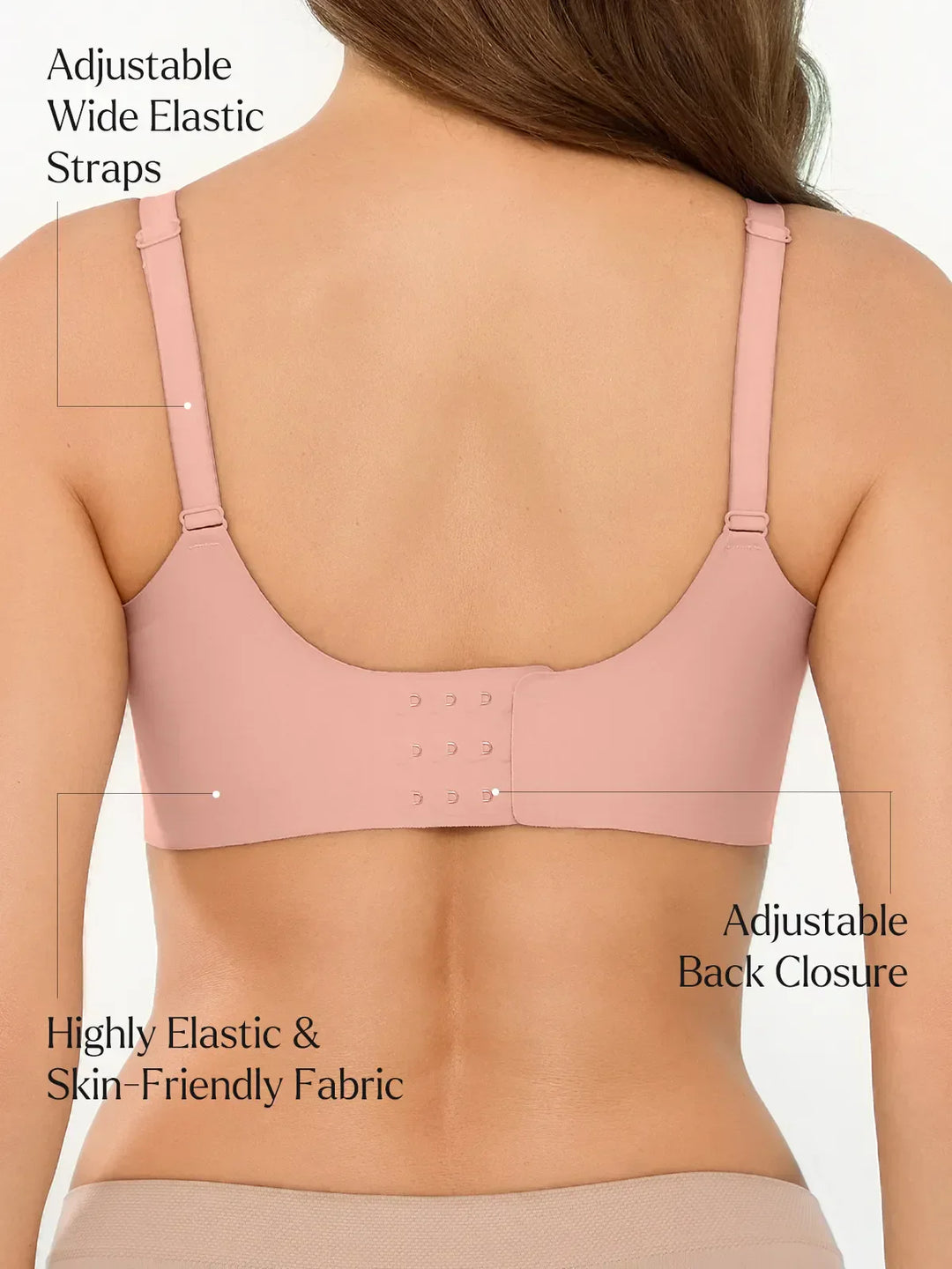 Seamless Breathable Contour Plunge Bra - Modefluss