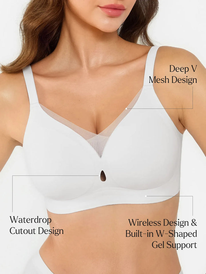 Seamless Breathable Contour Plunge Bra - Modefluss