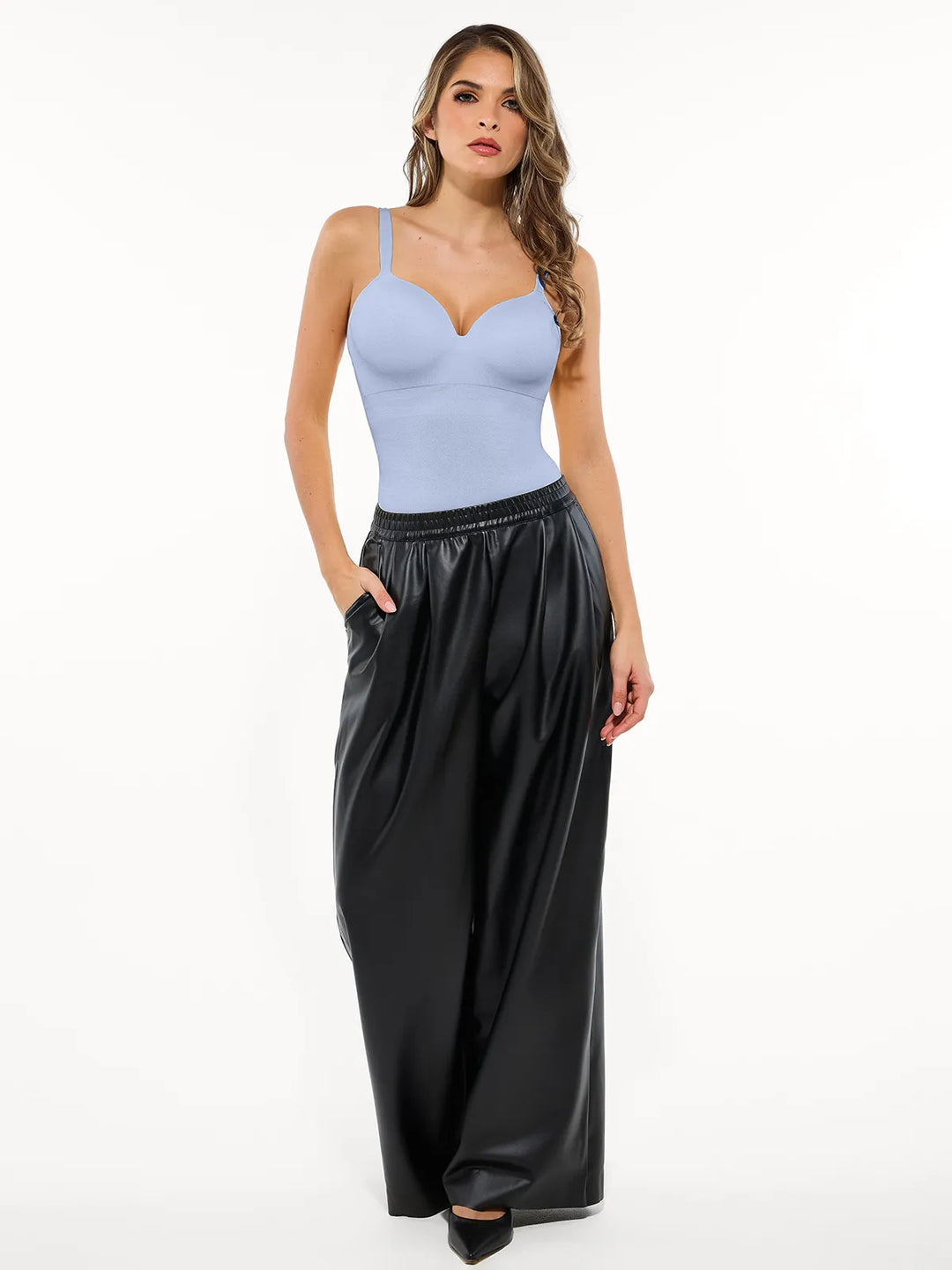 Seamless Built-in Bra All-in-One Push-Up Sculpting Cami Top - Modefluss