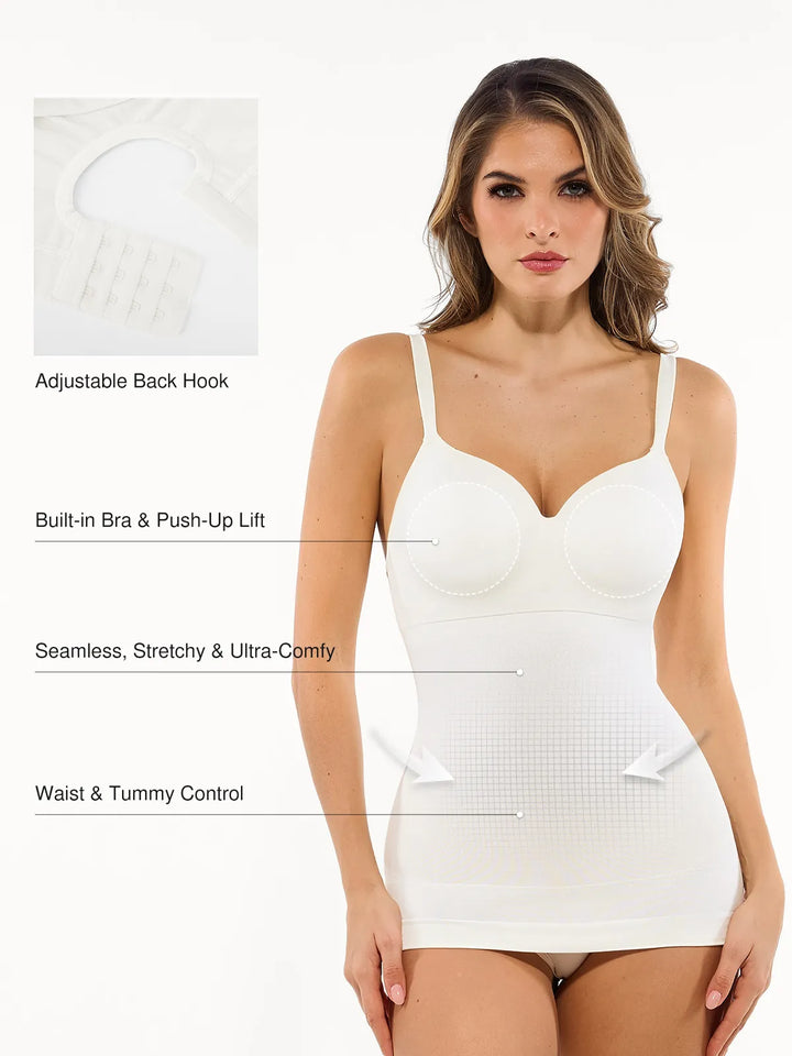 Seamless Built-in Bra All-in-One Push-Up Sculpting Cami Top - Modefluss