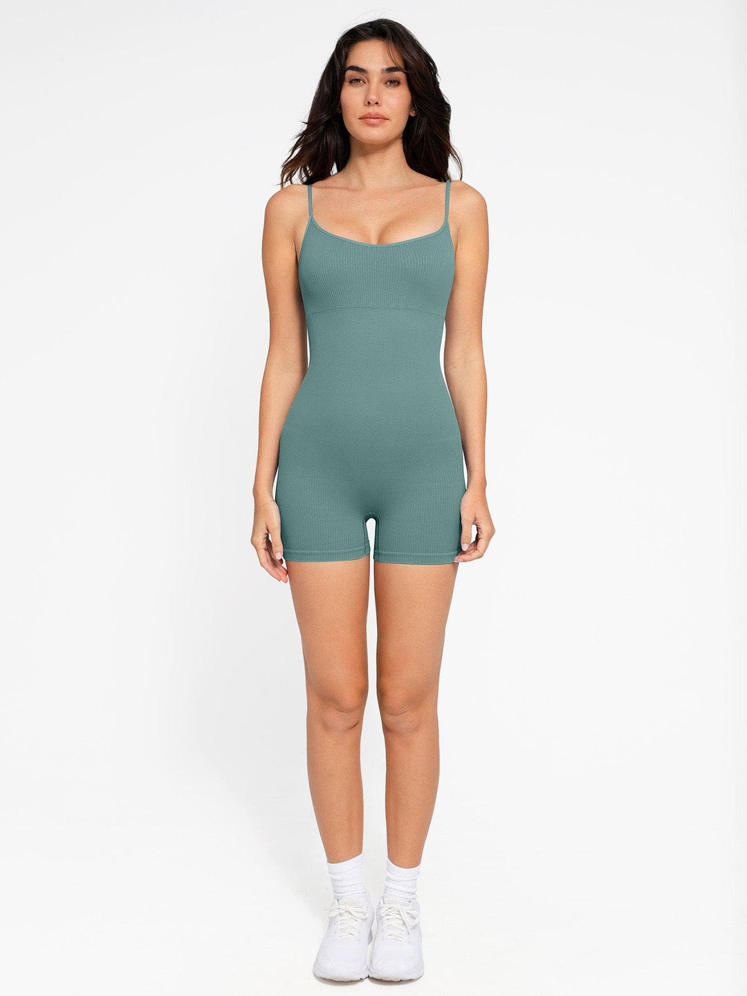 Shapewear Seamless Rib Strappy Romper - Modefluss