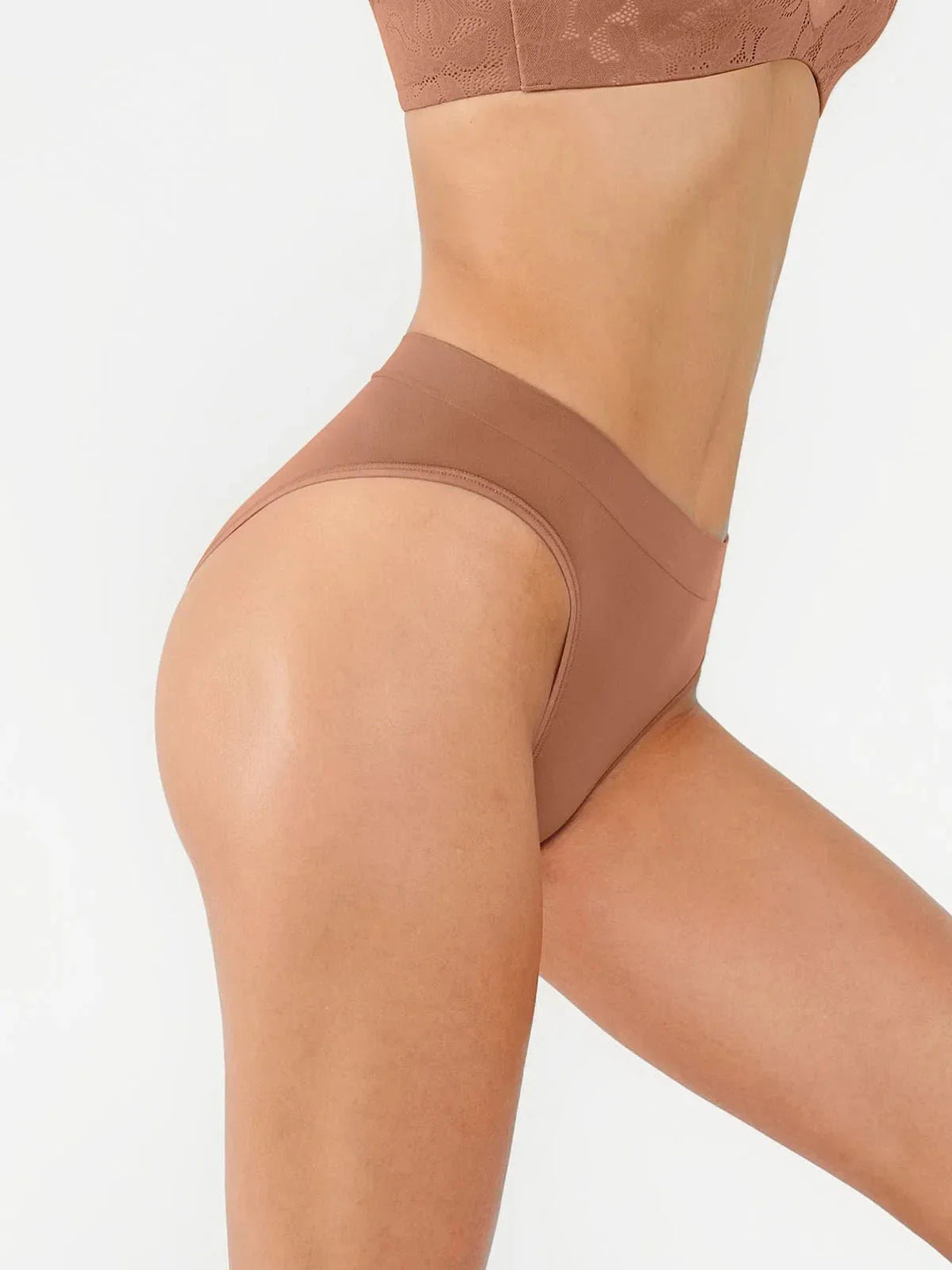 Seamless Ribbed-Waist Brief