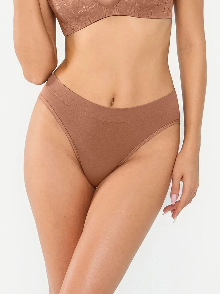 Seamless Ribbed-Waist Brief