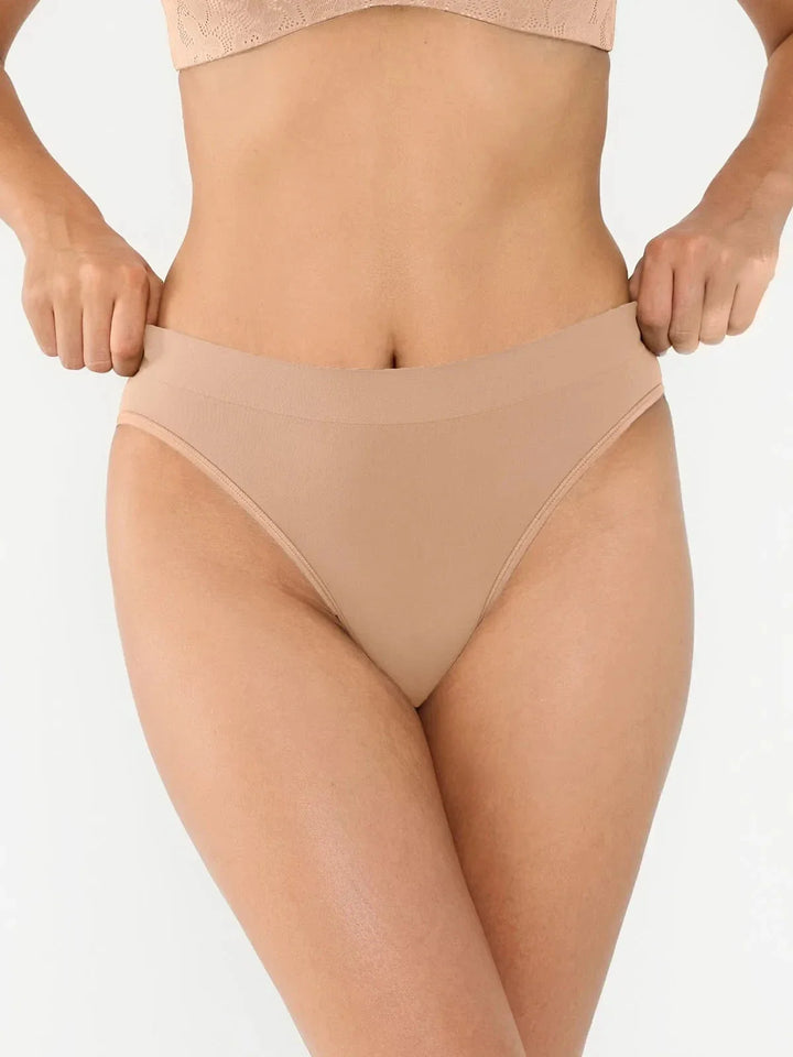 Seamless Ribbed-Waist Brief