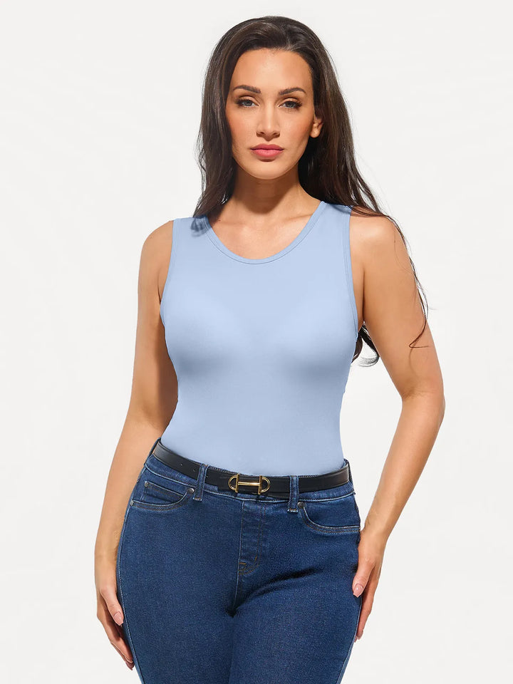Seamless Built-in Bra All-in-One Shapewear Tank