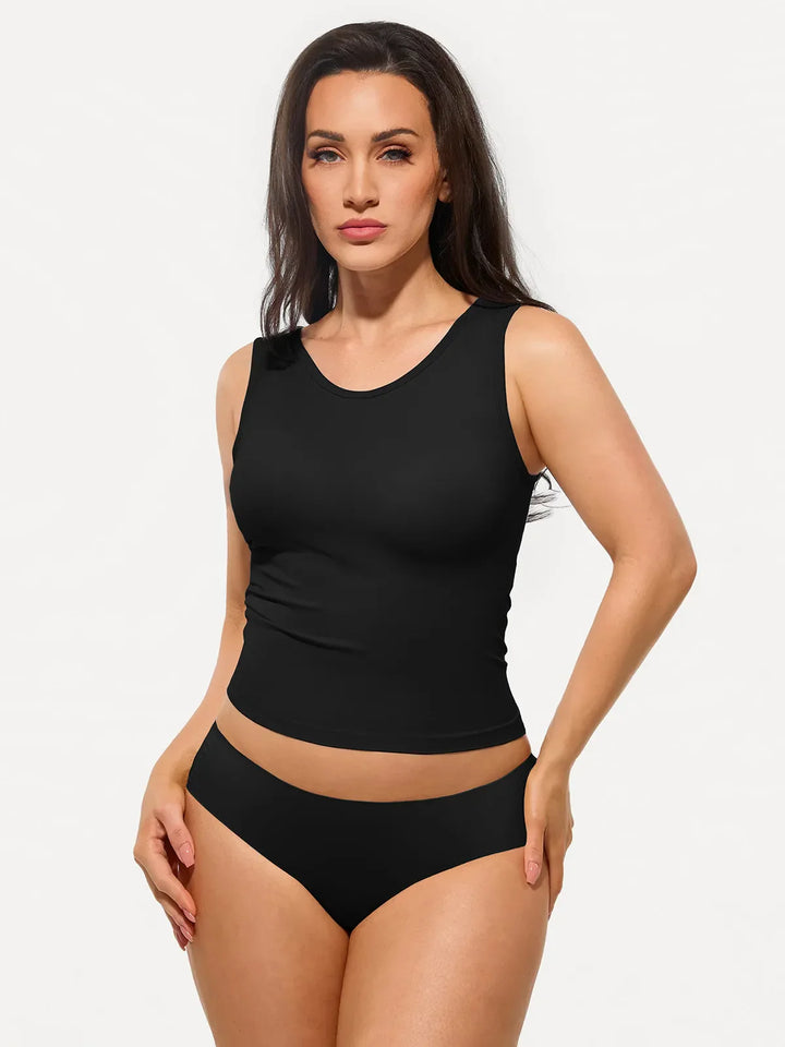 Seamless Built-in Bra All-in-One Shapewear Tank