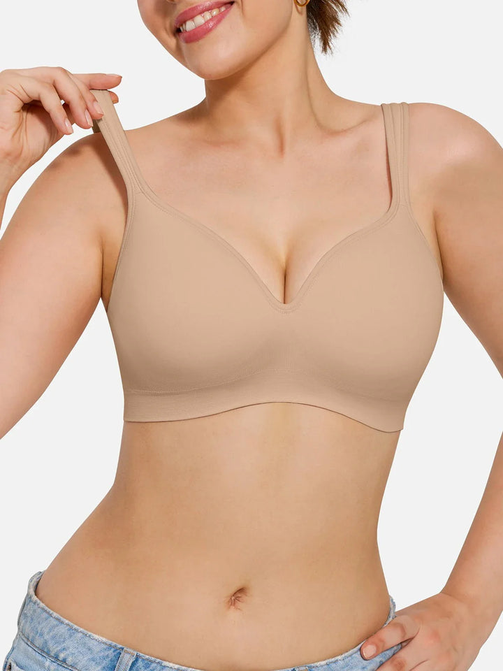 Seamless Wireless Adjustable Comfort Minimizer Support Bra - Modefluss