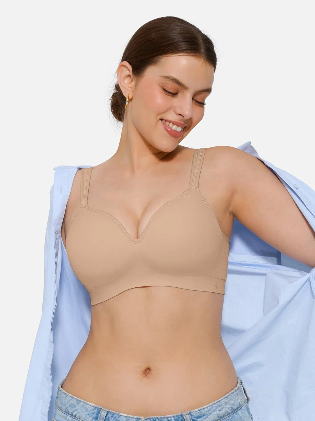 Seamless Wireless Adjustable Comfort Minimizer Support Bra - Modefluss
