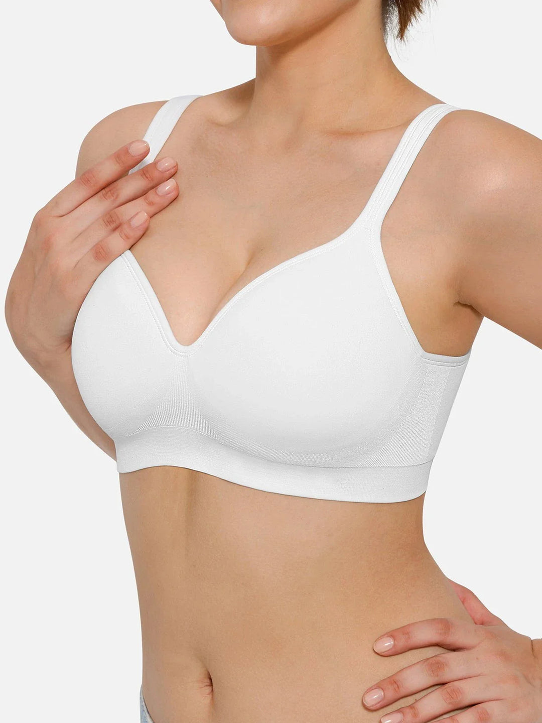 Seamless Wireless Adjustable Comfort Minimizer Support Bra - Modefluss
