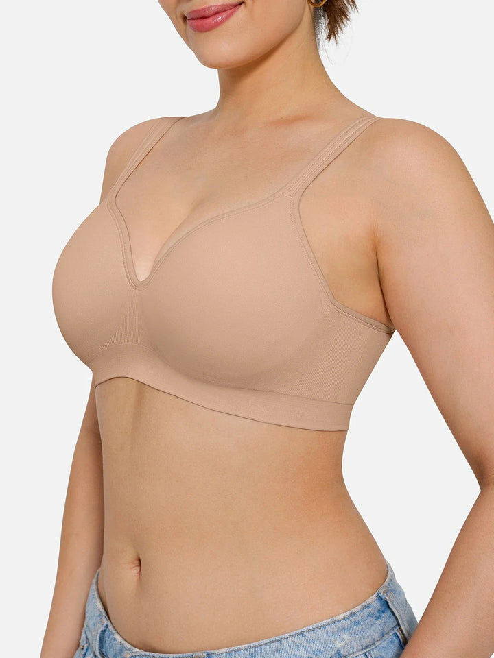Seamless Wireless Adjustable Comfort Minimizer Support Bra - Modefluss