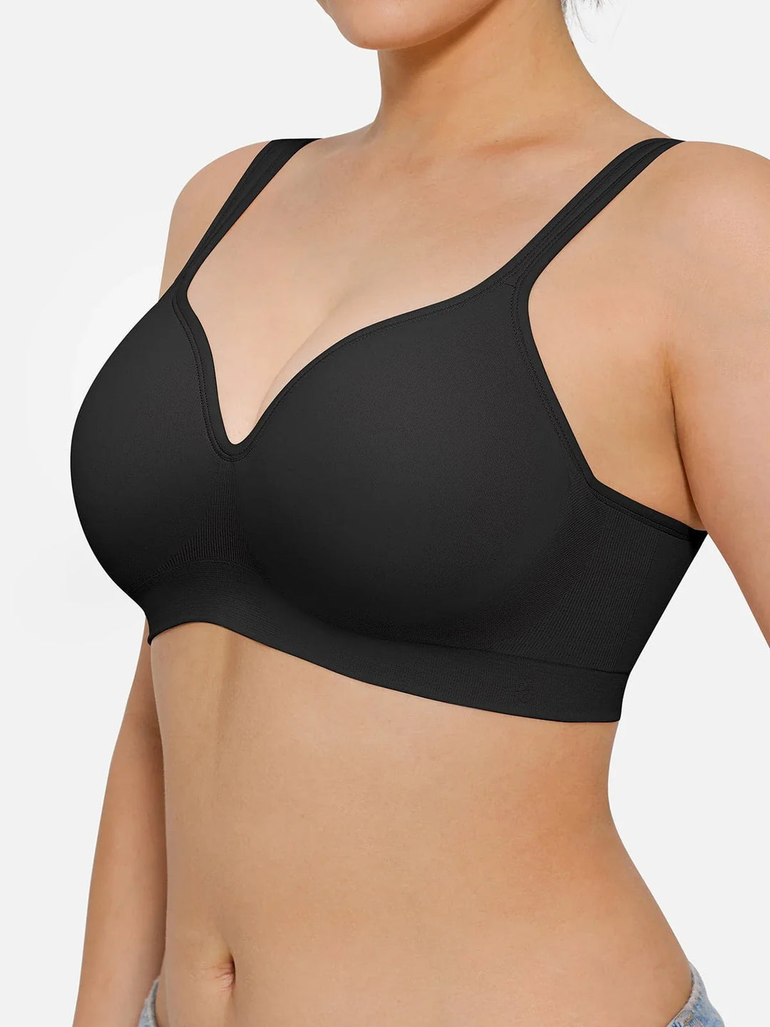 Seamless Wireless Adjustable Comfort Minimizer Support Bra - Modefluss
