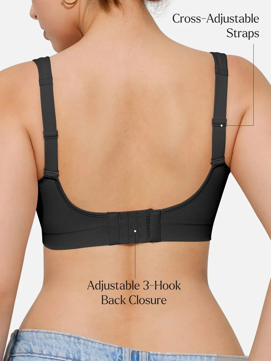 Seamless Wireless Adjustable Comfort Minimizer Support Bra - Modefluss