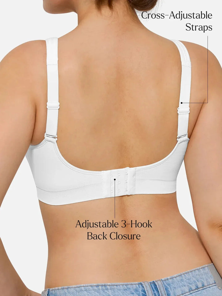 Seamless Wireless Adjustable Comfort Minimizer Support Bra - Modefluss
