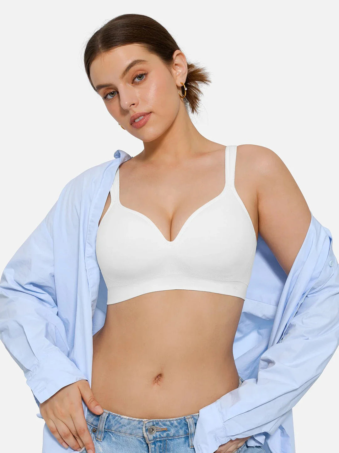 Seamless Wireless Adjustable Comfort Minimizer Support Bra - Modefluss