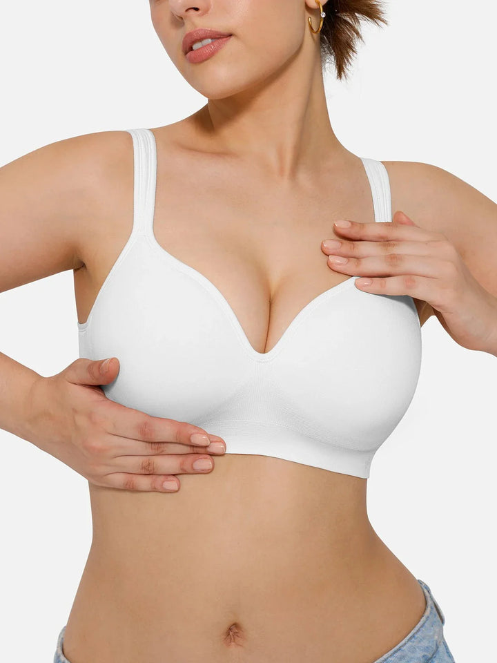 Seamless Wireless Adjustable Comfort Minimizer Support Bra - Modefluss