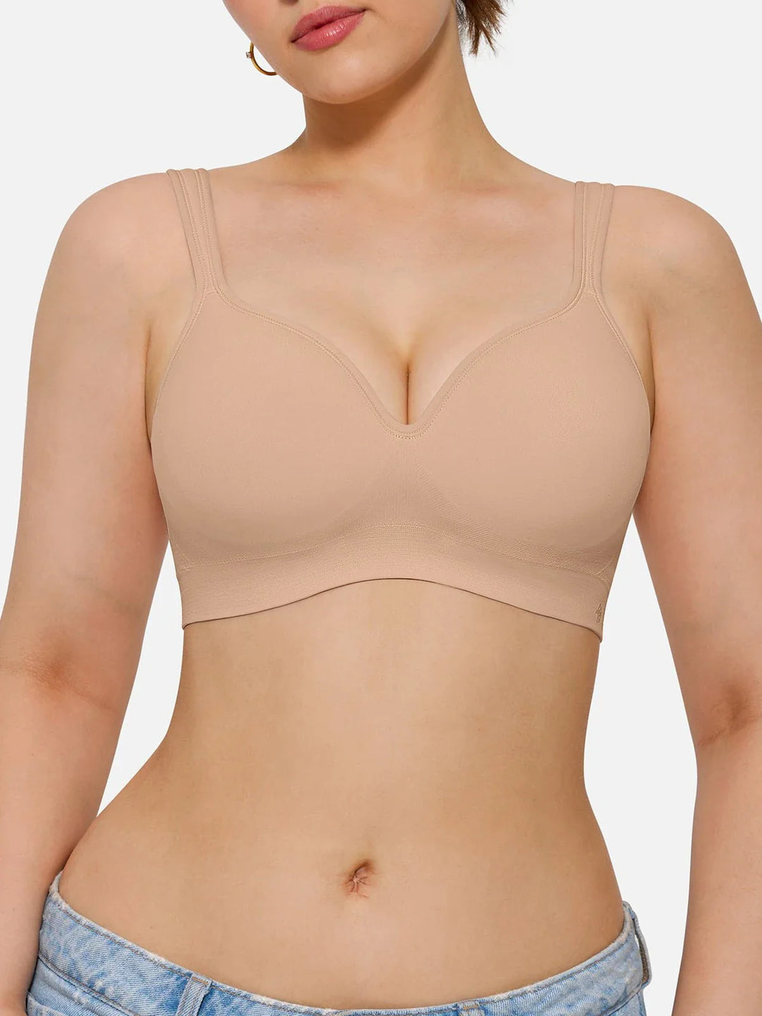 Seamless Wireless Adjustable Comfort Minimizer Support Bra - Modefluss