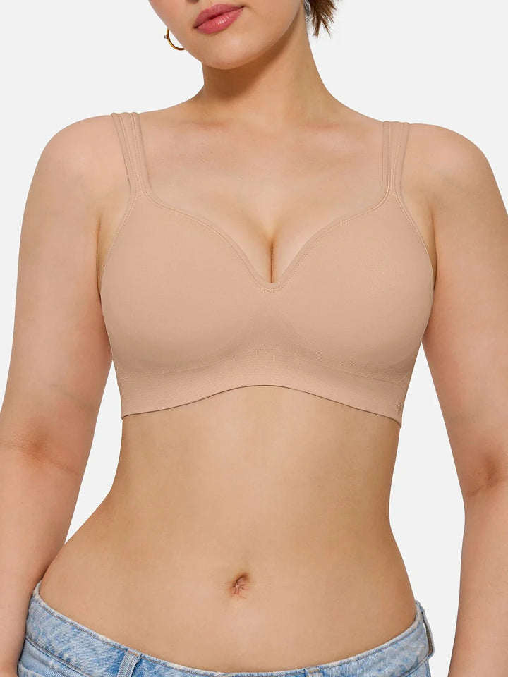 Seamless Wireless Adjustable Comfort Minimizer Support Bra - Modefluss