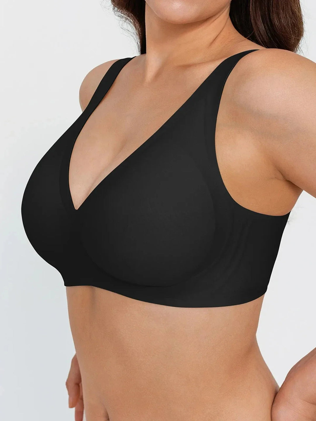 Seamless Wireless Jelly Comfort Plunge Bra - Modefluss