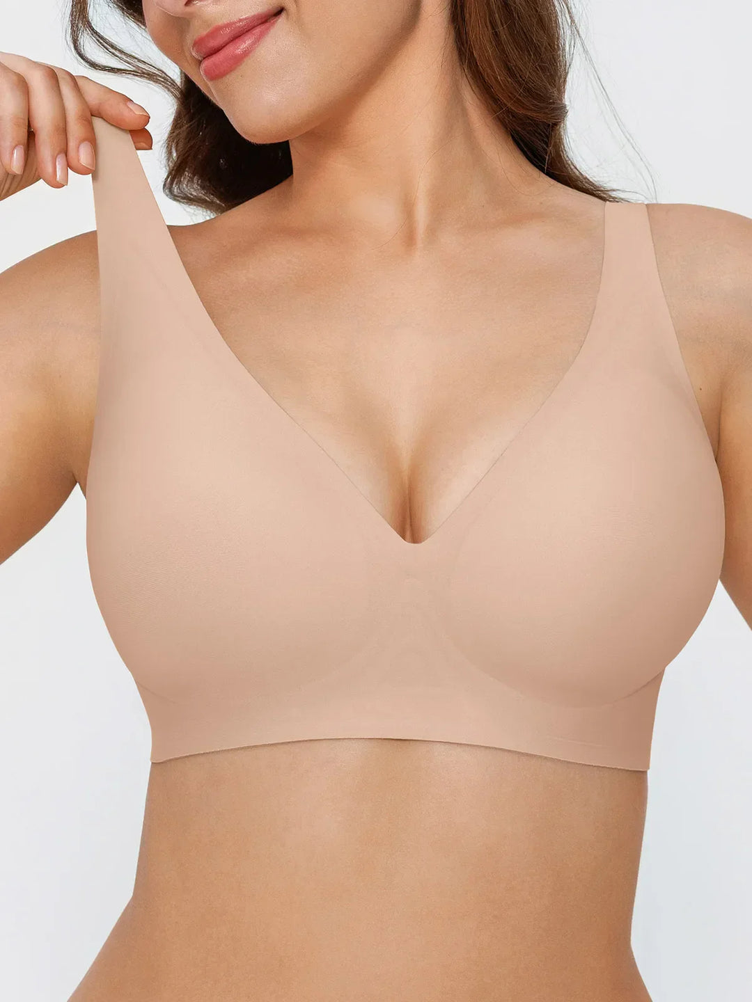 Seamless Wireless Jelly Comfort Plunge Bra - Modefluss