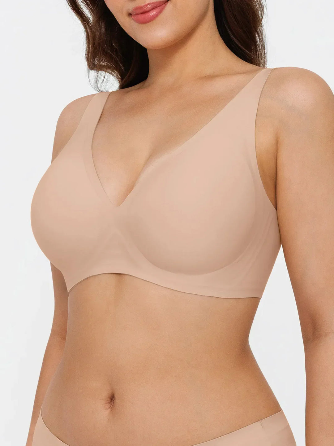 Seamless Wireless Jelly Comfort Plunge Bra - Modefluss